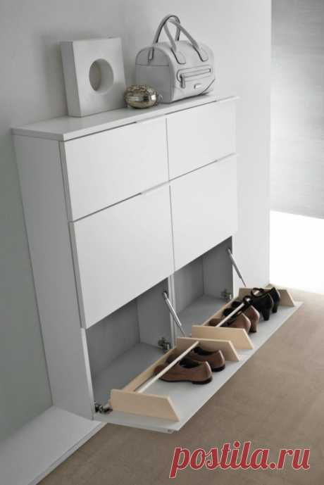 Meuble Chaussure Laqué Blanc | Plan de Maison