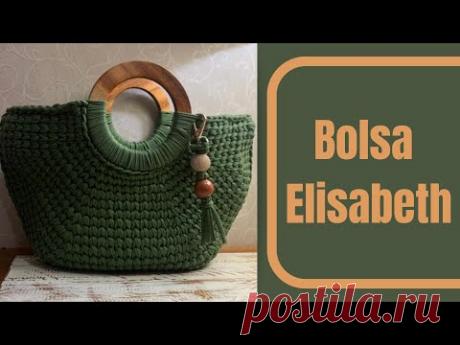 Bolsa Elizabeth em crochê fio de malha