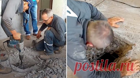 Плач доносился из бетонного пола, но людей это не остановило. Внутри оказался малыш! — Мой милый дом