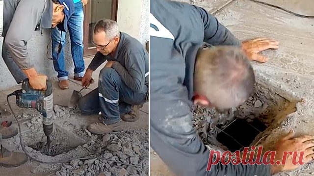 Плач доносился из бетонного пола, но людей это не остановило. Внутри оказался малыш! — Мой милый дом