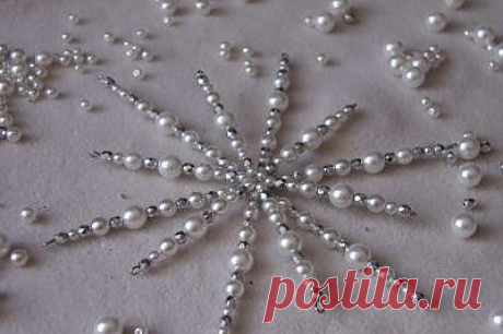 Снежинки из бусинок / новогодние подарки,поделки и костюмы / PassionForum - мастер-классы по рукоделию