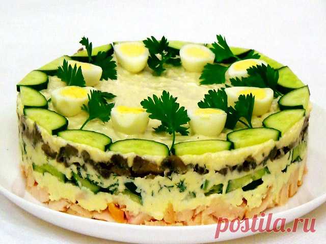 САЛАТ КУРОЧКА РЯБА - ПАЛЬЧИКИ ОБЛИЖЕШЬ. Вкуснотища необыкновенная!: САЛАТ - КУРОЧКА РЯБА