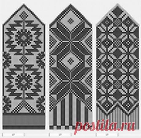 Варежки, жаккрад и -филейные схемы-53 fotos