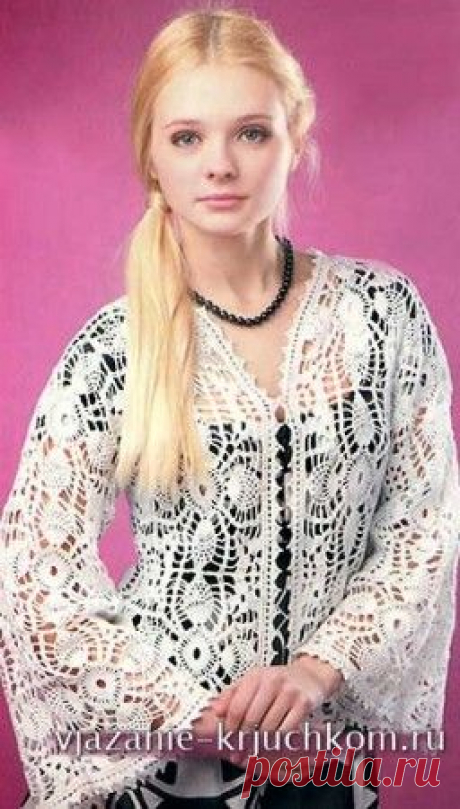 Ажурная кофта
