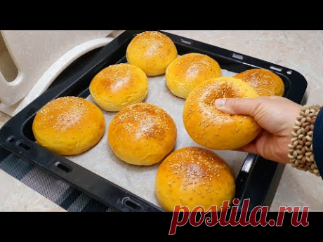 Булочки для бургеров Тесто как пух! Молочный хлеб