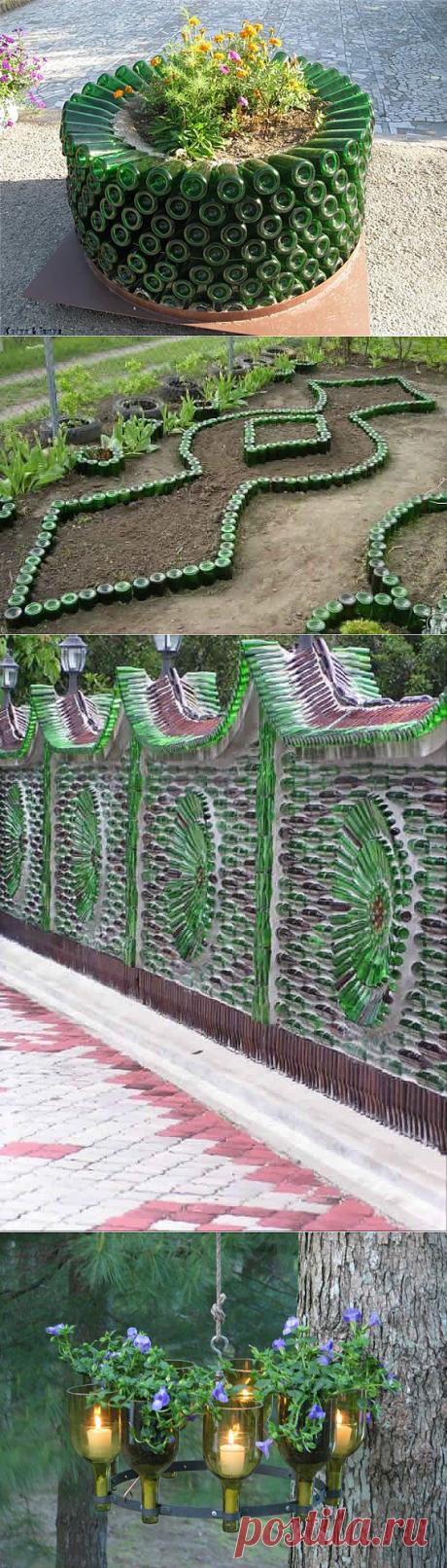 10 идей использования бутылок для декорирования пространства