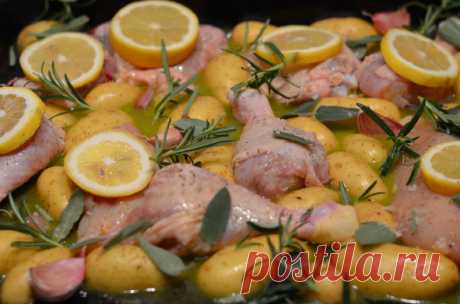 Knoblauchhähnchen aus dem Ofen I Lässt sich gut vorbereiten