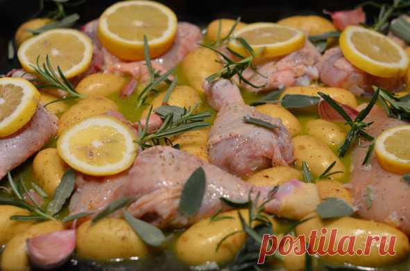 Knoblauchhähnchen aus dem Ofen I Lässt sich gut vorbereiten