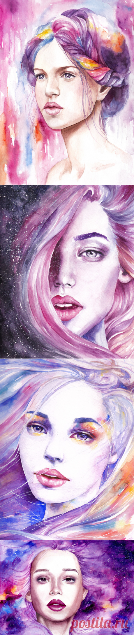 Я вся — тона жемчужной акварели... Художник - иллюстратор Ayeza Mallari