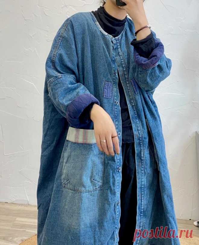 Women midi padded coat oversized coat blue Winter coat | Etsy