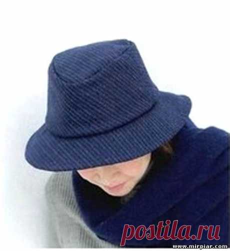 Выкройка шляпы японская феска 2