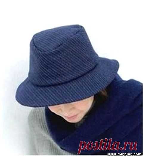 Выкройка шляпы японская феска 2