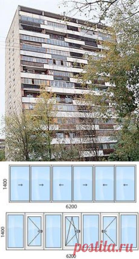 Остекление дома И-209А, остекление балконов и лоджий И-209А - цены