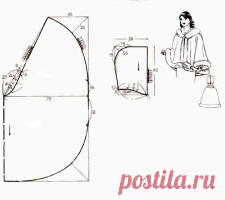 пончо или накидки.выкройка - Поиск в Google