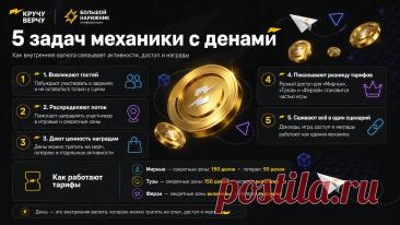 На «Большом Нарижнике» 2 ноября 2026 года будут ходить свои деньги — дены. Разумеется, не вместо рублей: это внутренняя игровая валюта «КручуВерчу», которая используется на мероприятиях проекта. Дены можно тратить на фирменный мерч, а на самом «Большом Нарижнике» они открывают дополнительные возможности — от участия в лотерее до доступа в секретные зоны.
Для конференции на 1 500 участников такая валюта превращает отдельные активности, тарифы и награды в связанную систему.
