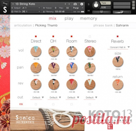 Sonica KOTO 13 KONTAKT-SYNTHiC4TE  | 8.29 GB
KOTO 13, an exquisitely crafted virtual 13-string koto — the first release in our new Virtuoso Japanese Series of Kontakt instruments
The 13-string koto is one of Japan’s most dignified traditional instruments. 

DOWNLOAD AT:

https://audioclub.store/uncategorized/sonica-koto-13-kontakt-synthic4te/