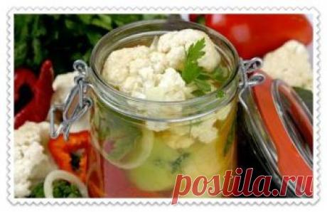 Маринованная цветная капуста на зиму: очень вкусная заготовка Мой любимый рецепт очень вкусной маринованой цветной капусты на зиму с пошаговыми фото. Еще несколько рецептов со свеклой, с помидорами, с яблоками, пикантная в соусе