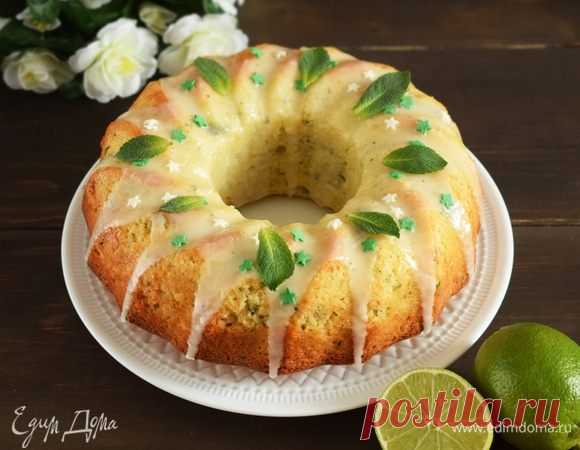 Мятный кекс в лаймовой глазури