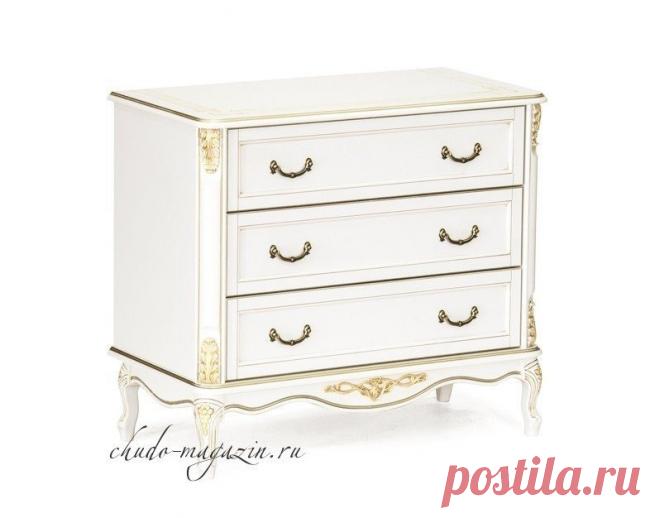 Классический комод из массива бука с 3-мя выдвижными ящиками купить по цене 70 000 руб. в Москве — интернет магазин chudo-magazin.ru