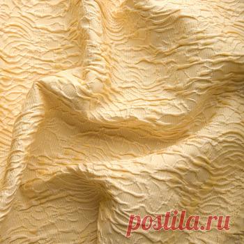 Жаккард хлопок/ацетат (желтый) - купить ткань онлайн через интернет-магазин ВСЕ ТКАНИ