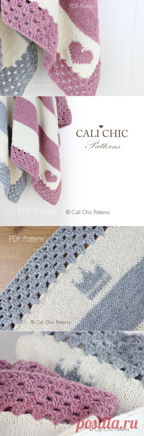 Knitting PATTERN 27 Cali Kids Heart Motif Knit Baby