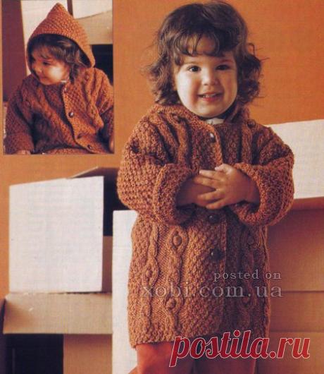 Детские пальто и курточки вязаные крючком и спицами » Страница 4