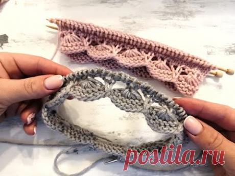 КРАСИВАЯ КАЙМА ДЛЯ ДЛЯ КРУГОВОГО ВЯЗАНИЯ