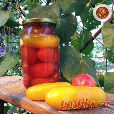 Очень вкусные помидорки на зиму
Рецепт рассола: я делаю расчет на банку, а не литр воды!

1литр. банка - 1.5 ч.л соли, 2ст.ложки сахара, 1ч.л уксус 70%;
1,5 литр. банка - 2ч.ложки соли, 3ст.ложки сахара, 1 ч.л уксус 70%;
2литр.банка - 3 ч.л соли, 4ст.ложки сахара, 1,5 ч.л уксус;
3 лит. банка - 4ч.л соли, 6ст.ложек сахара, 1ст.л уксус.

Чистые помидоры прокалываем зубочисткой, укладываем в банки и заливаем кипятком. Банки я не стерилизую. Кто любит острое, можно добавить Чи...