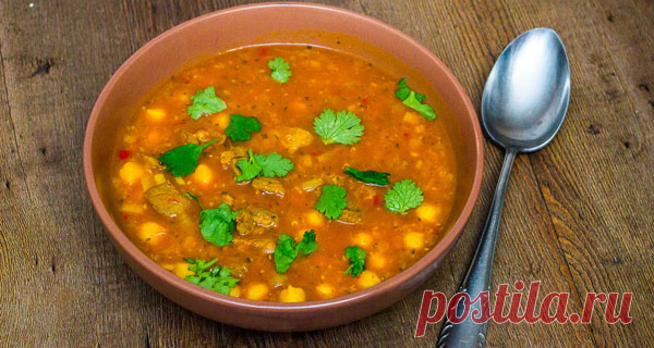 Харира – сытный суп марокканской кухни (баранина)