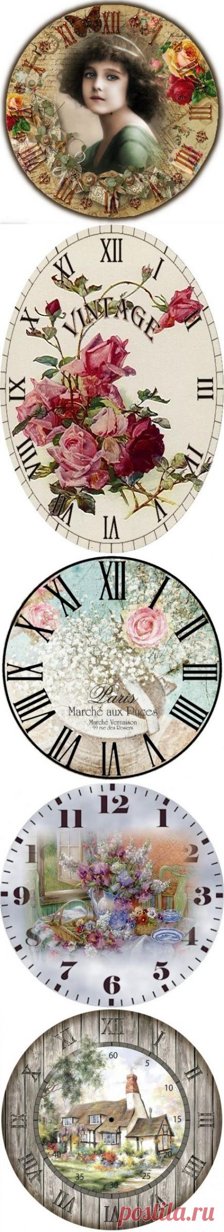 Новые циферблаты для декупажа