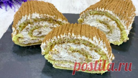 Вкусные рецепты | Что может быть вкуснее ,араматнее и уютнее чем домашняя выпечка к чаю? Домашний рулет Тирамису к Вашему столу !