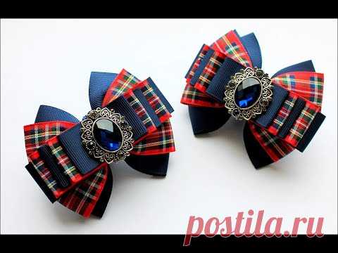 Простые школьные бантики МК КАнзаши / Simple school bows / Simples escolares fitas