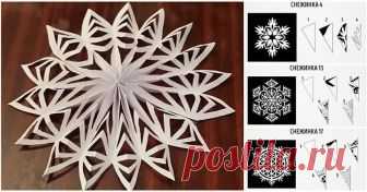 20 замечательных трафаретов-снежинок из бумаги — HandMade