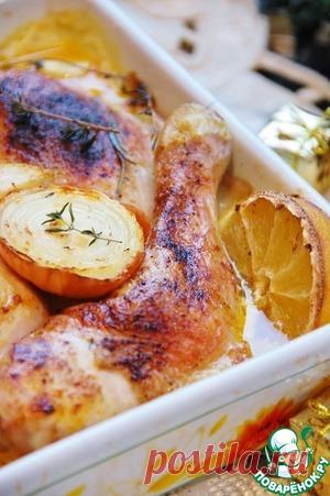 Курица с лимоном в сливках - кулинарный рецепт