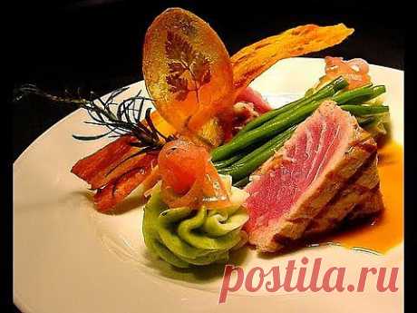 ▶ Food Plating. Food Decoration. Plating Garnishes. Food Arts. Food Presentation. Sea Food - YouTube