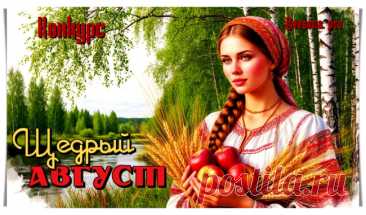 Конкурс «Щедрый Август» - Блоги творческих и интересных людей Блоги интересных людей - Конкурс «Щедрый Август»
