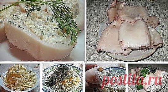 1. Фаршированные кальмары
2. Очень вкусный салат из кальмаров с плавленым сыром 
3. Кальмары, фаршированные грибами 
4. Нежный кальмар в сметанном соусе 
5. Кальмары фаршированные 
6. Хе из кальмаров 
7. Салат из кальмаров с овощами 
8. Салат из кальмаров с рисом 
9. Салат из кальмаров с морской капустой 
10. Салат из кальмаров с яблоками и клюквой
11. Салат из кальмаров с огурцами 
12. Салат с кальмарами, сыром и кукурузой