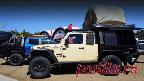 Фирма Dynatrac представила пикап Jeep Gladiator с мотором Hellcat Американская компания Dynatrac известна по ведущим мостам для внедорожников, однако шоу-кар Dynatrac CODEX Jeep Gladiator, представленный на выставке