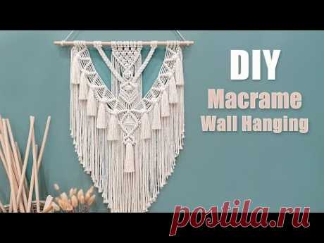 How To Make a Bohemian Macramé Wall Hanging ? | Beginner Friendly DIY Tutorial - YouTube