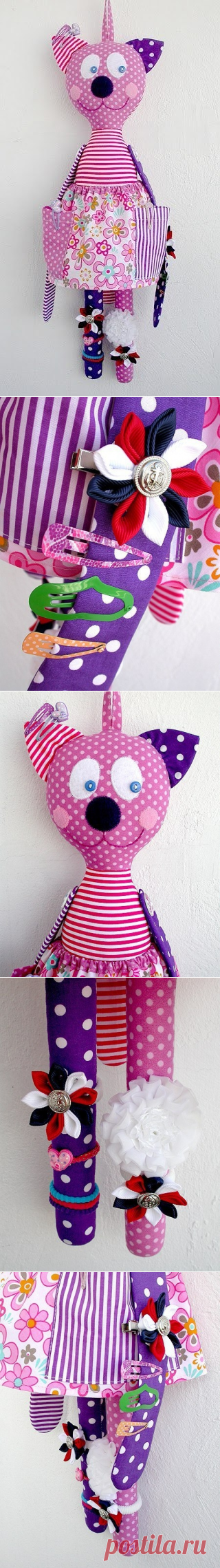 Кошечка - хранительница заколок и резинок