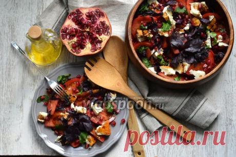 Салат с адыгейским сыром и помидорами рецепт с фото, как приготовить на Webspoon.ru