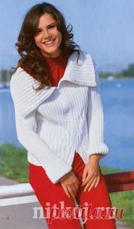 Жакет на молнии » Ниткой - вязаные вещи для вашего дома, вязание крючком, вязание спицами, схемы вязания