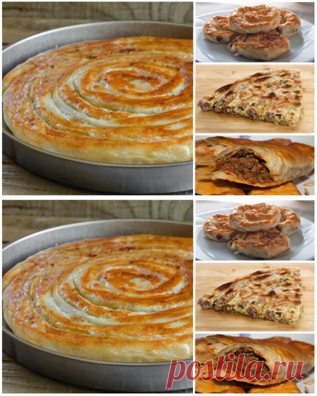 Мясной пирог в лаваше