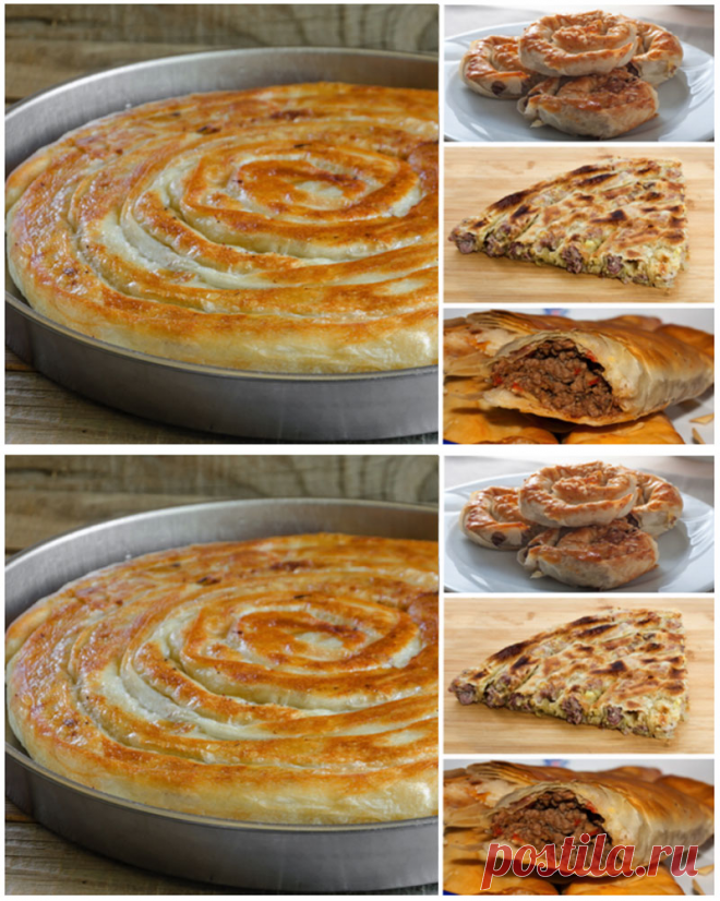 Мясной пирог в лаваше