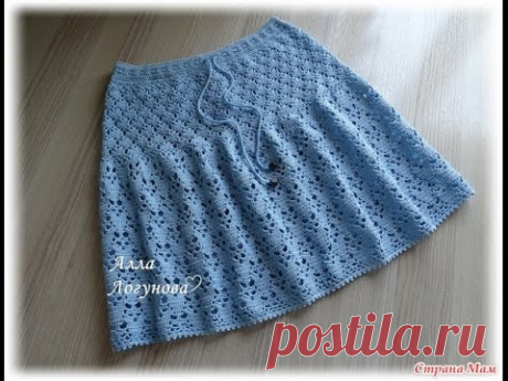 Красивая юбка крючком. Мастер-класс.  Beautiful crochet skirt. Tutorial