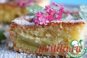 Простой пирог из ревеня - кулинарный рецепт