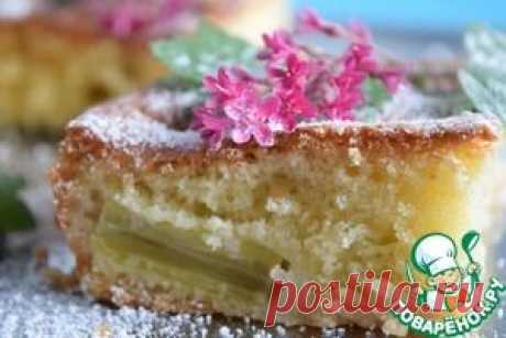 Простой пирог из ревеня - кулинарный рецепт