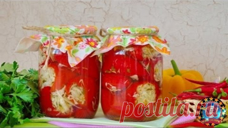 Перец Фаршированный Капустой на Зиму