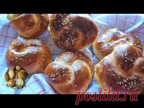 Булочки-узелки с сыром, быстро без расстойки теста/Buns with cheese