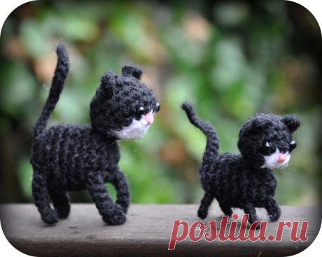 Grietjekarwietje: Вязание крючком Pattern Кошка с котенком / Amigurumi Cat шаблон с котенком